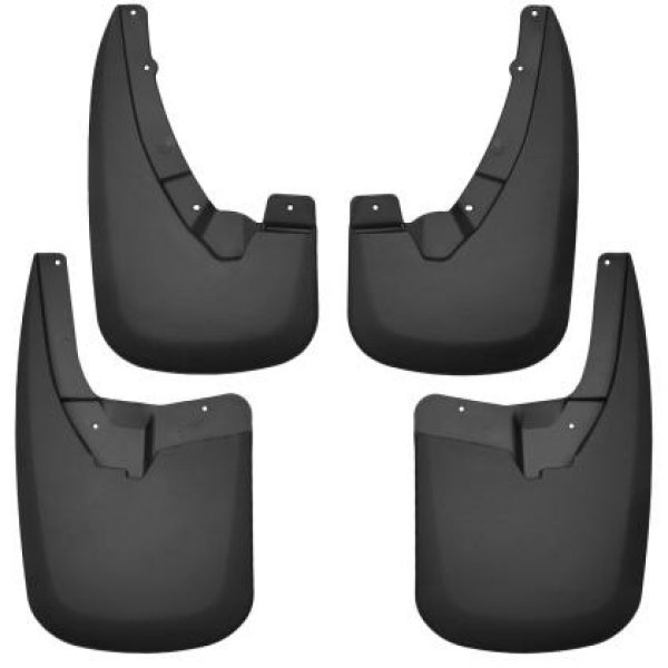 09-17 Dodge Ram 1500 w/o Fender Flares Front and Rear Mud Guards - Black