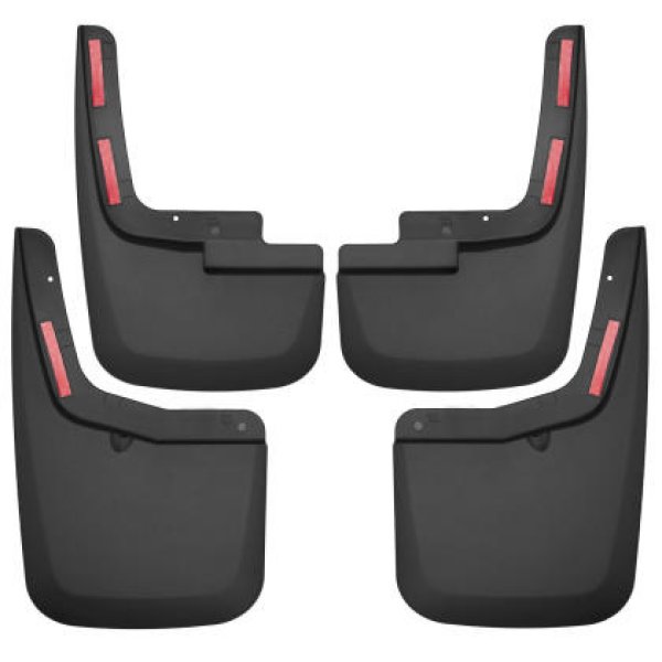 2015-2017 Ford F-150 w/ OE Fender Flares Front and Rear Mud Guards - Black