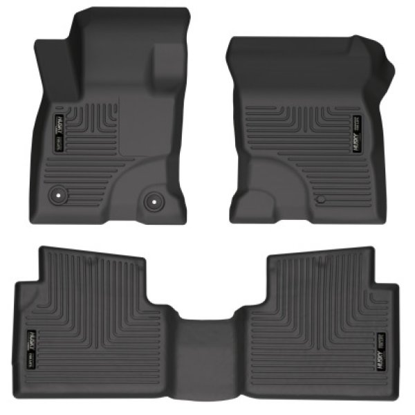 2022 Ford Maverick(No Fit Hybrid) Weatherbeater Front & 2nd Seat Floor Liners - Black