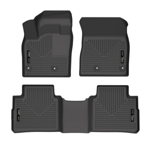 21-22 Nissan Rogue WeatherBeater Front & 2nd Seat Floor Liners - Black
