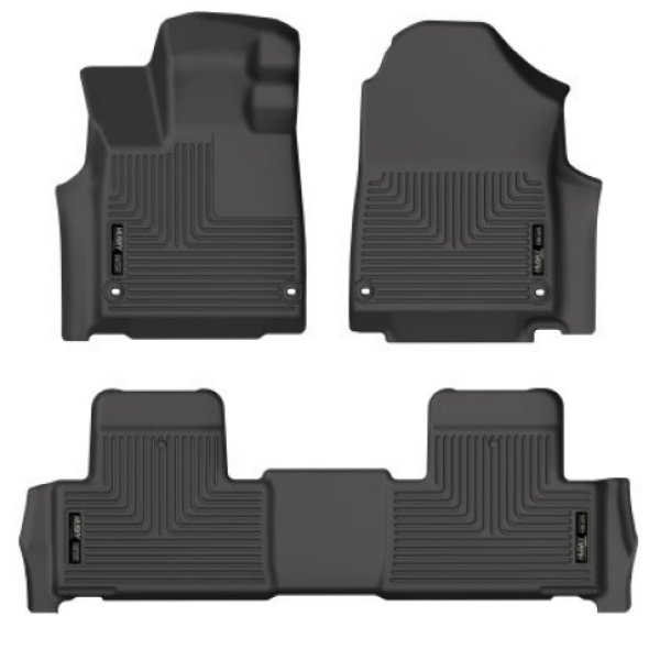 2022 Acura MDX Weatherbeater Black Front & 2nd Seat Floor Liners