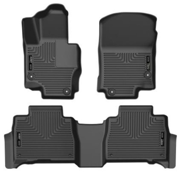 20-23 Mercedes-Benz GLE350/GLE450 Weatherbeater Black Front & 2nd Seat Floor Liners