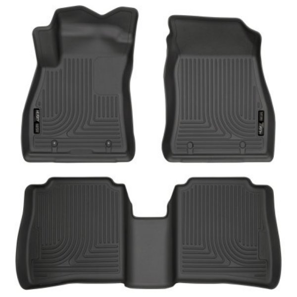 14-18 Nissan Sentra Weatherbeater Black Front & 2nd Seat Floor Liners