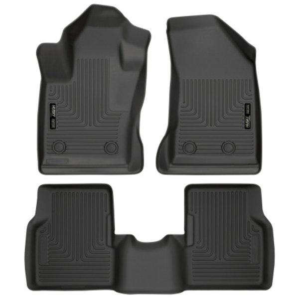 2017 Jeep Compass Weatherbeater Black Front & 2nd Seat Floor Liners