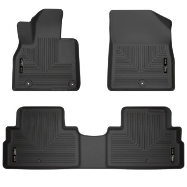 2020 Kia Telluride Weatherbeater Black Front & 2nd Seat Floor Liners