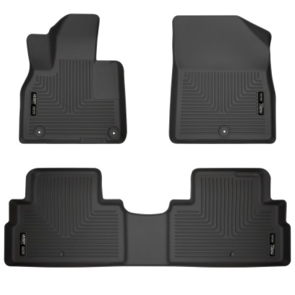20-22 Hyundai Palisade Weatherbeater Black Front & 2nd Seat Floor Liners
