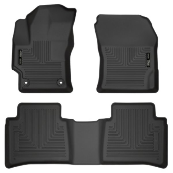 2020 Toyota Corolla Weatherbeater Black Front & 2nd Seat Floor Liners