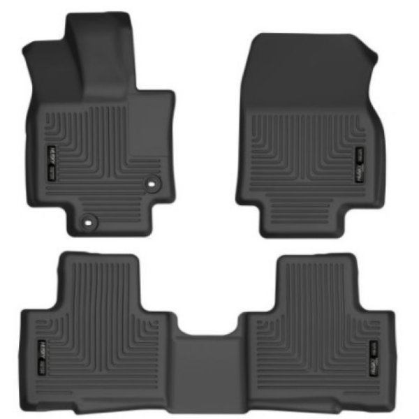 20-21 Highlander All / 21 Highlander XSE Weatherbeater Front & 2nd Seat Liners - Black