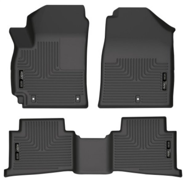 21-22 Kia Seltos WeatherBeater Front & 2nd Seat Floor Liners - Black