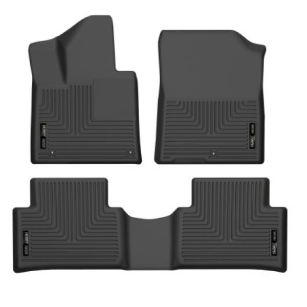 21-22 Kia Sorento WeatherBeater Front & 2nd Seat Floor Liners - Black