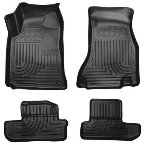 08-12 Dodge Challenger WeatherBeater Combo Black Floor Liners