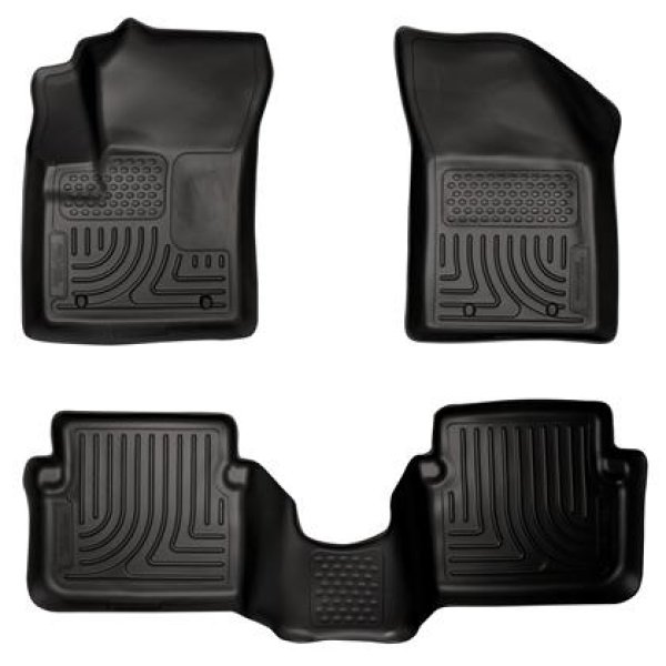 11-12 Dodge Avenger/Chrysler 200 WeatherBeater Combo Black Floor Liners