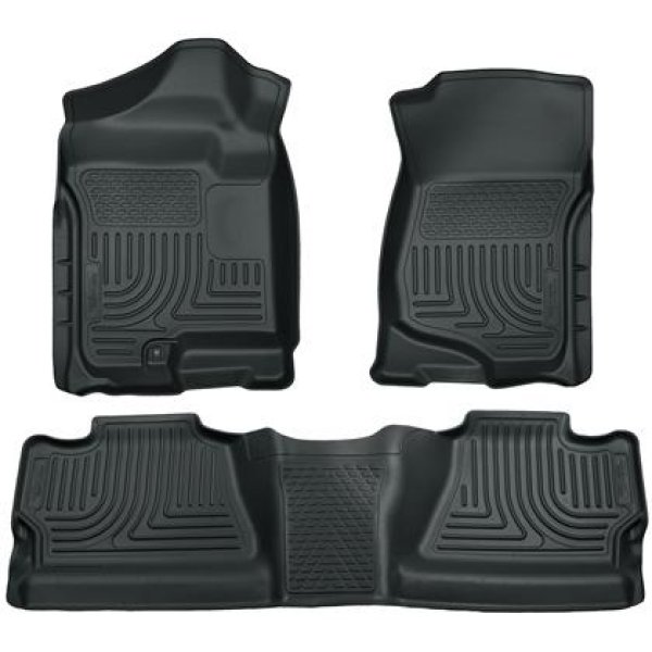 07-12 Chevy Silverado/GMC Sierra Crew Cab WeatherBeater Combo Gray Floor Liners