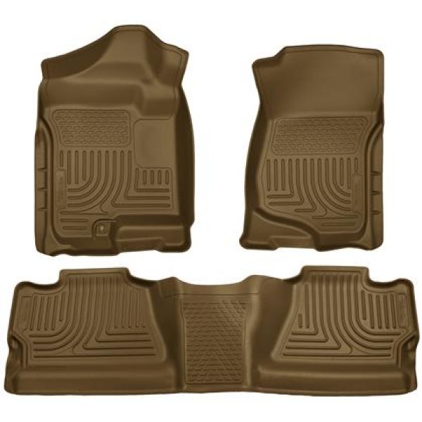 07-12 Chevy Silverado/GMC Sierra Crew Cab WeatherBeater Combo Tan Floor Liners