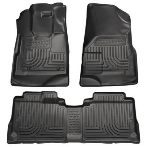 09-12 Ford Escape/Mazda Tribute (Base/Hybrid) WeatherBeater Combo Black Floor Liners