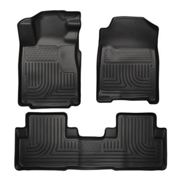 10-12 Ford Mustang WeatherBeater Combo Black Floor Liners