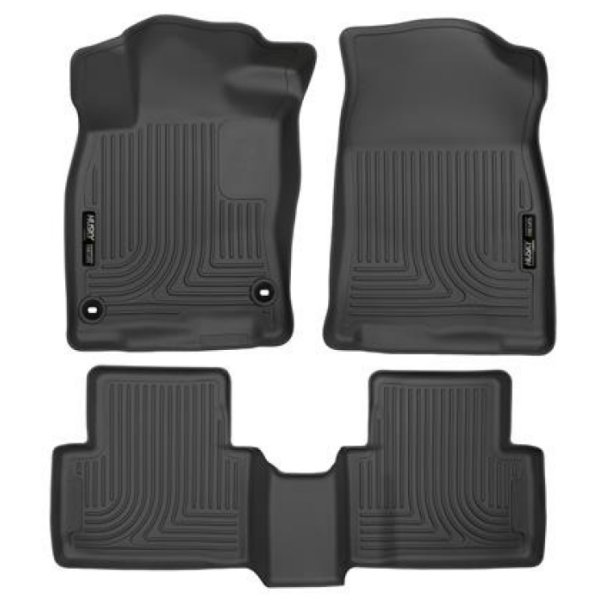 2016 Honda Civic (4DR) WeatherBeater Combo Black Floor Liners