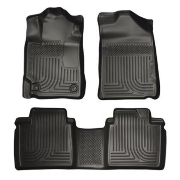 13-14 Toyota Avalon Electric/Gas Weatherbeater Black Front & 2nd Seat Floor Liners