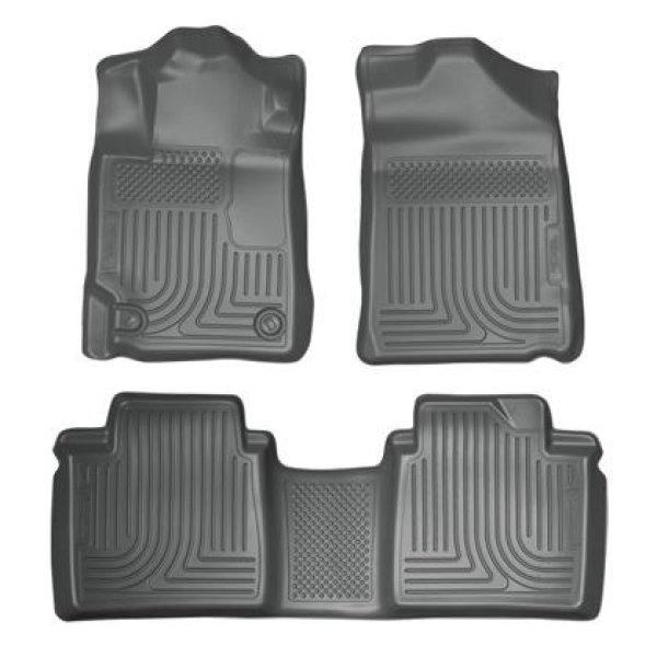 07-11 Toyota Camry (All) WeatherBeater Combo Gray Floor Liners (One Piece for 2nd Row)