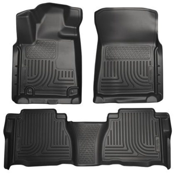 07-11 Toyota Tundra Double/CrewMax Cab WeatherBeater Combo Black Floor Liners