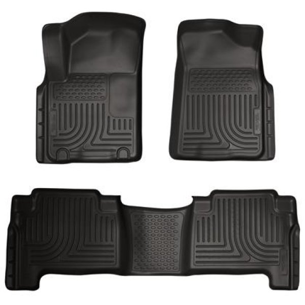 2011 Infiniti QX56 WeatherBeater Combo Black Floor Liners
