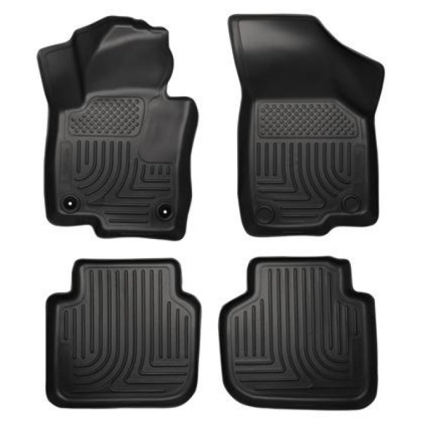 2012 Volkswagen Passat WeatherBeater Combo Black Floor Liners