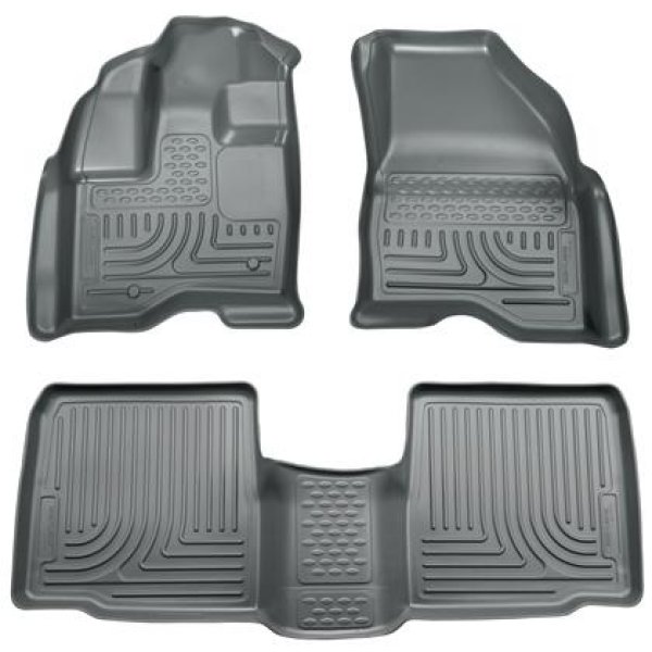 09-13 Lincoln MKS WeatherBeater Combo Black Floor Liners