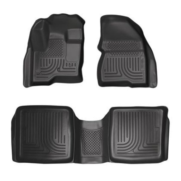 09-12 Ford Flex/10-12 Lincoln MKT WeatherBeater Combo Black Floor Liners
