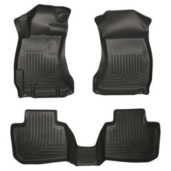 10-12 Subaru Legacy/Outback WeatherBeater Combo Black Floor Liners