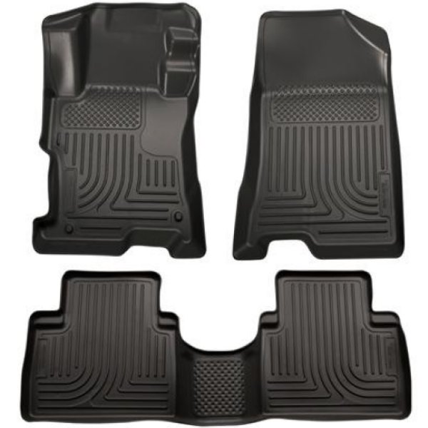 11-12 Hyundai Sonata WeatherBeater Combo Black Floor Liners