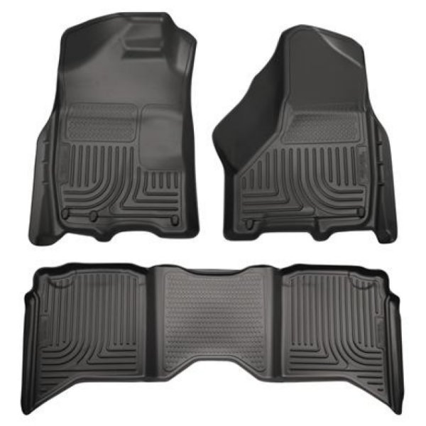 2012 Dodge Ram 1500/2500 Crew Cab WeatherBeater Combo Black Floor Liners