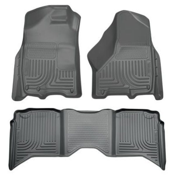 2012 Dodge Ram 1500/2500/3500 Crew Cab WeatherBeater Combo Gray Floor Liners