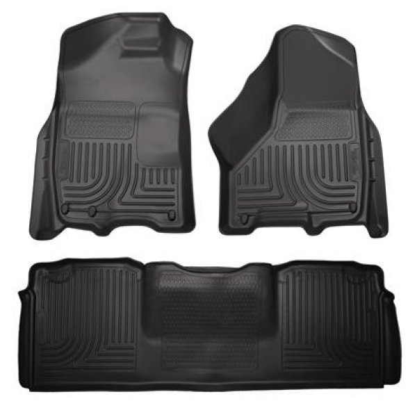 10-12 Dodge Ram 2500/3500 Mega Cab WeatherBeater Combo Black Floor Liners