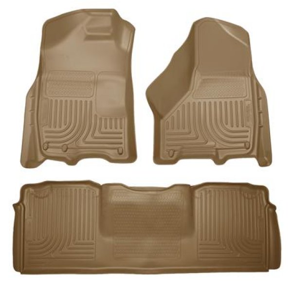 10-12 Dodge Ram 2500/3500 Mega Cab WeatherBeater Combo Tan Floor Liners