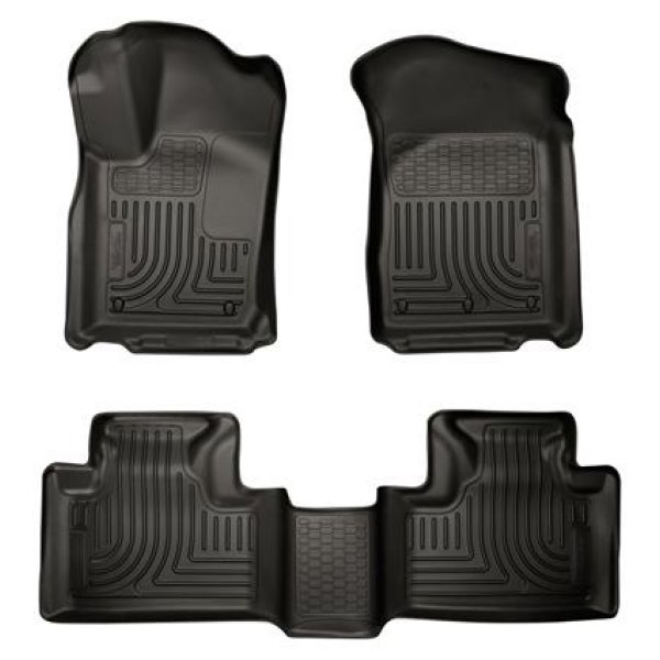 11-13 Dodge Durango / 11-13 Jeep Grand Cherokee WeatherBeater Combo Black Floor Liners