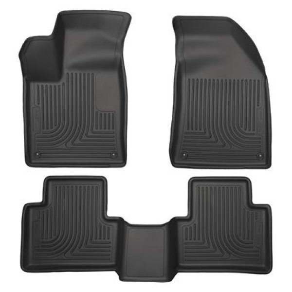 15 Chrysler 200 Weatherbeater Black Front and Second Seat Floor Liners