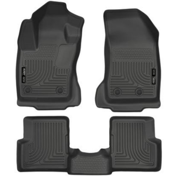 2015 Jeep Renegade Weatherbeater Black Front and Second Row Floor Liners