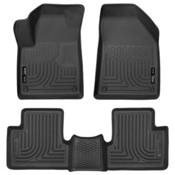 15-22 Jeep Cherokee WeatherBeater Combo Black Floor Liners