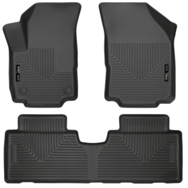 18-23 Chevrolet Equinox Weatherbeater Black Front & 2nd Seat Floor Liners