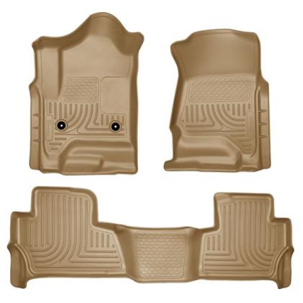 2015 Chevy/GMC Tahoe/Yukon WeatherBeater Combo Tan Floor Liners