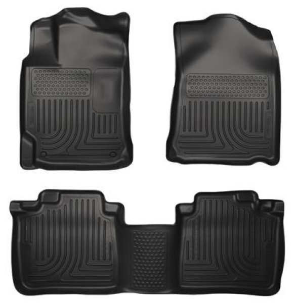 10-13 Lexus RX350/RX450h WeatherBeater Black Front & 2nd Seat Floor Liners