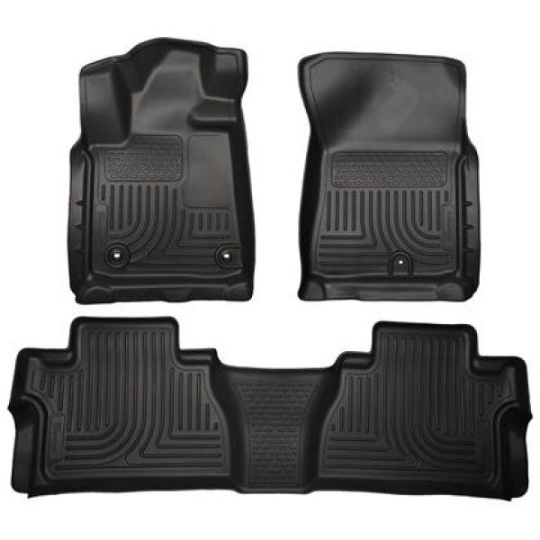 14 Toyota Tundra Weatherbeater Black Front & 2nd Seat Floor Liners