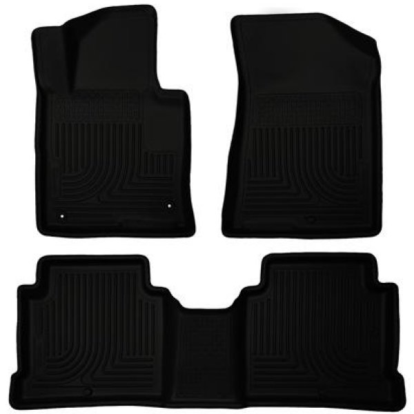 2015 Hyundai Sonata Weatherbeater Black Front & 2nd Seat Floor Liners