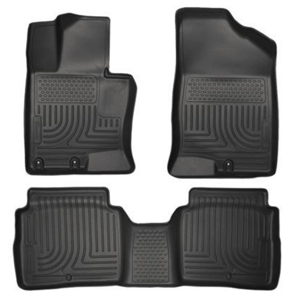 11-14 Kia Optima Weatherbeater Black Front & 2nd Seat Floor Liners