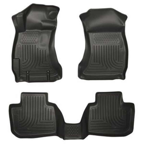 14 Subaru Forester Weatherbeater Black Front & 2nd Seat Floor Liners