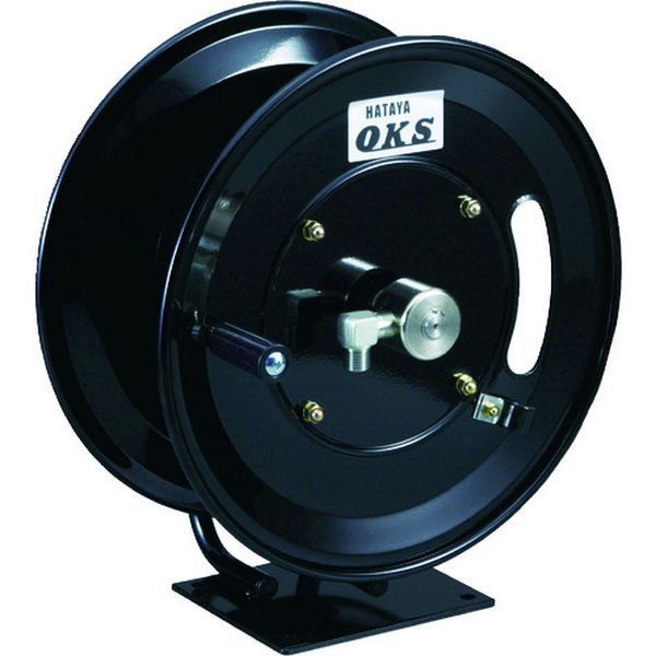 高圧ホースリール 耐圧20.5MPa 手動巻 固定据置き型(ホースなし)