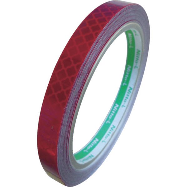 高輝度プリズム反射テープ10mmX5M レッド