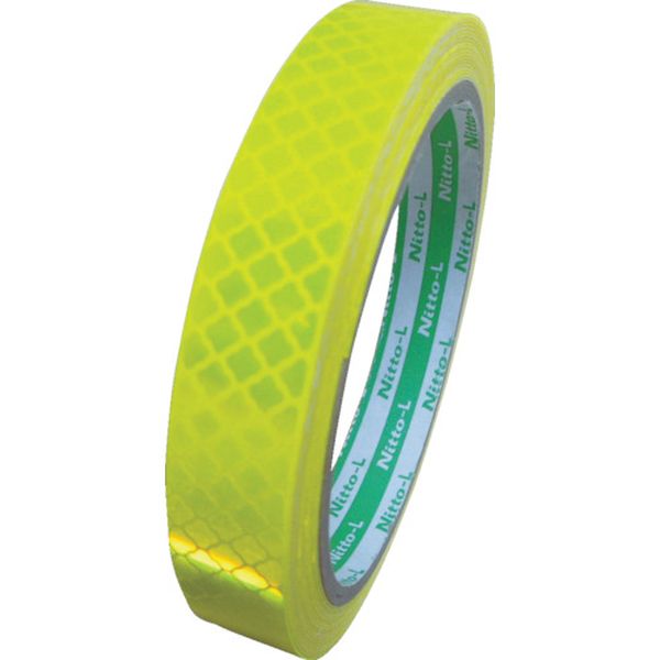 高輝度プリズム反射テープ(蛍光色)15mmX5M レモンイエロー