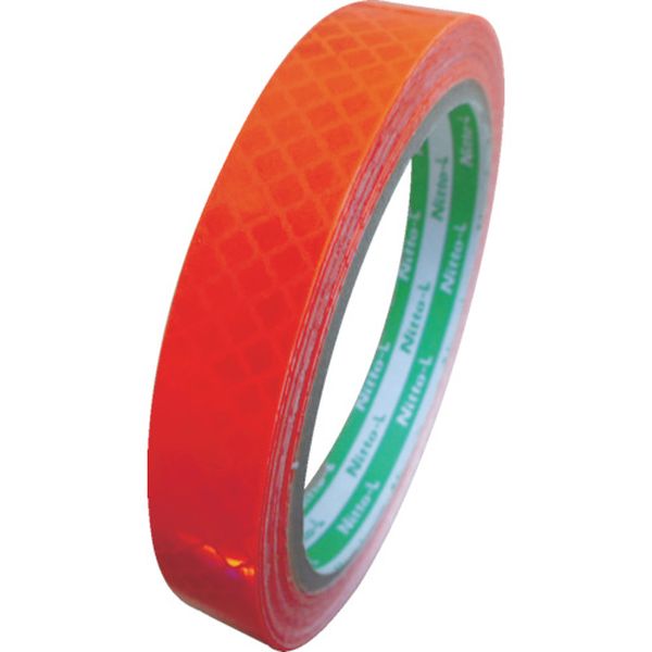 高輝度プリズム反射テープ(蛍光色)15mmX5M オレンジ