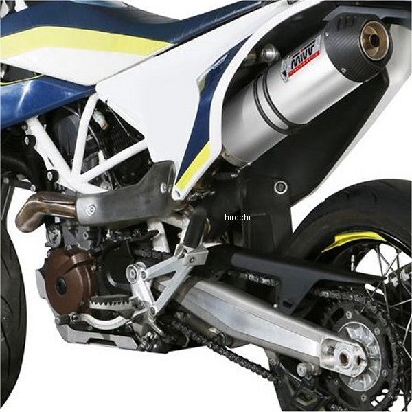 スリップオンマフラー OVAL 触媒なし 17年-20年 701Supermoto チタン